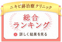 ニキビ跡治療クリニック 総合ランキング 詳しく結果を見る